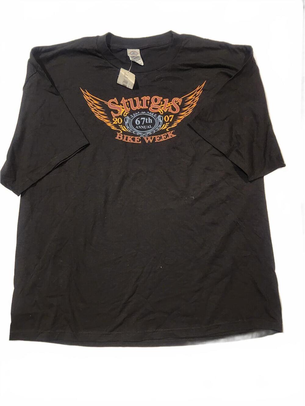 NWT deadstock 2007 Sturgis Black Mens Tshirt. Brand new